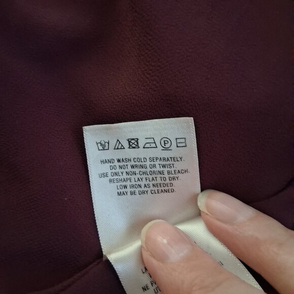 Anthropologie Maeve Women's Size Small Plum Burgundy Velvet Tunic Dress - Picture 8 of 15